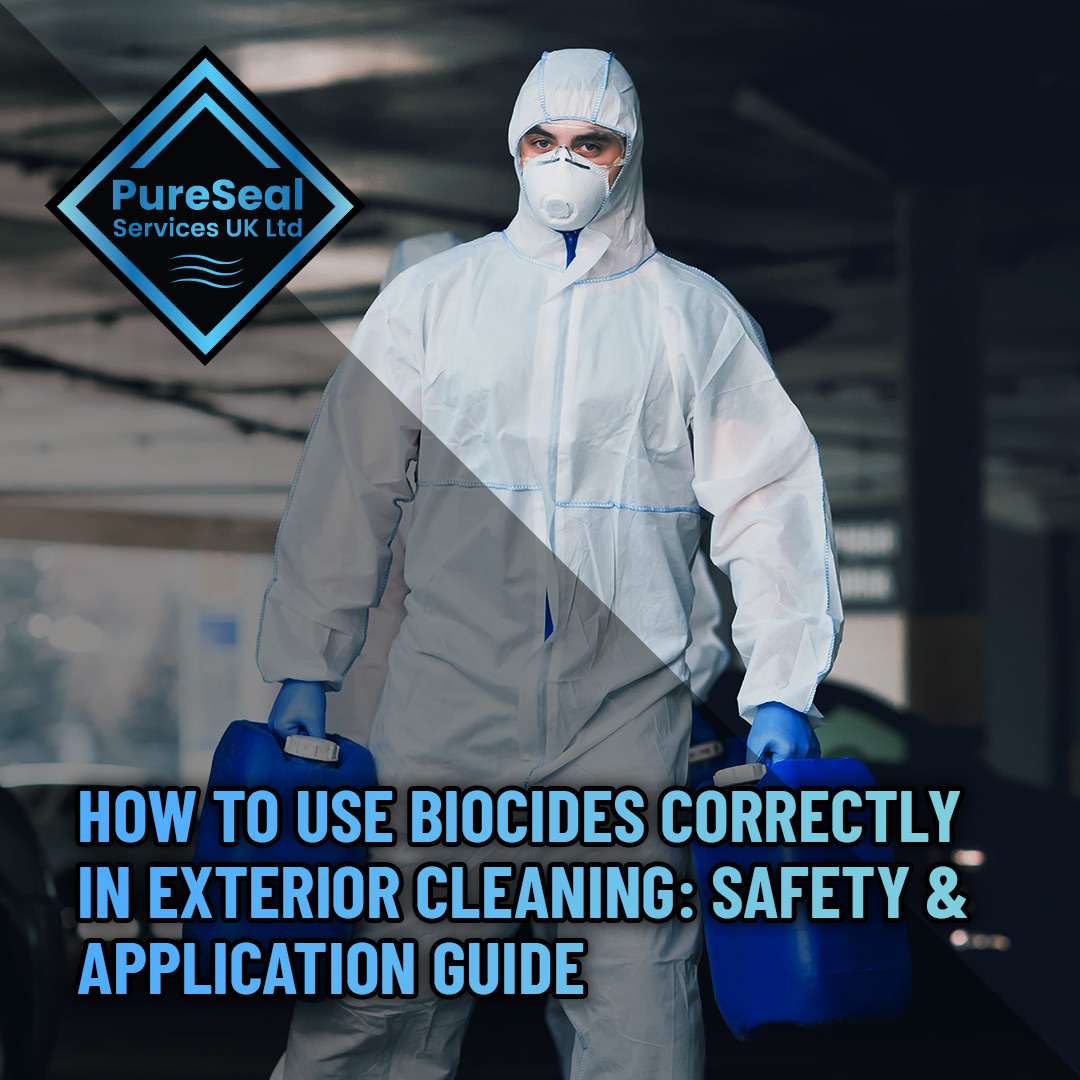 How to Use Biocides Correctly in Exterior Cleaning: Safety & Application Guide