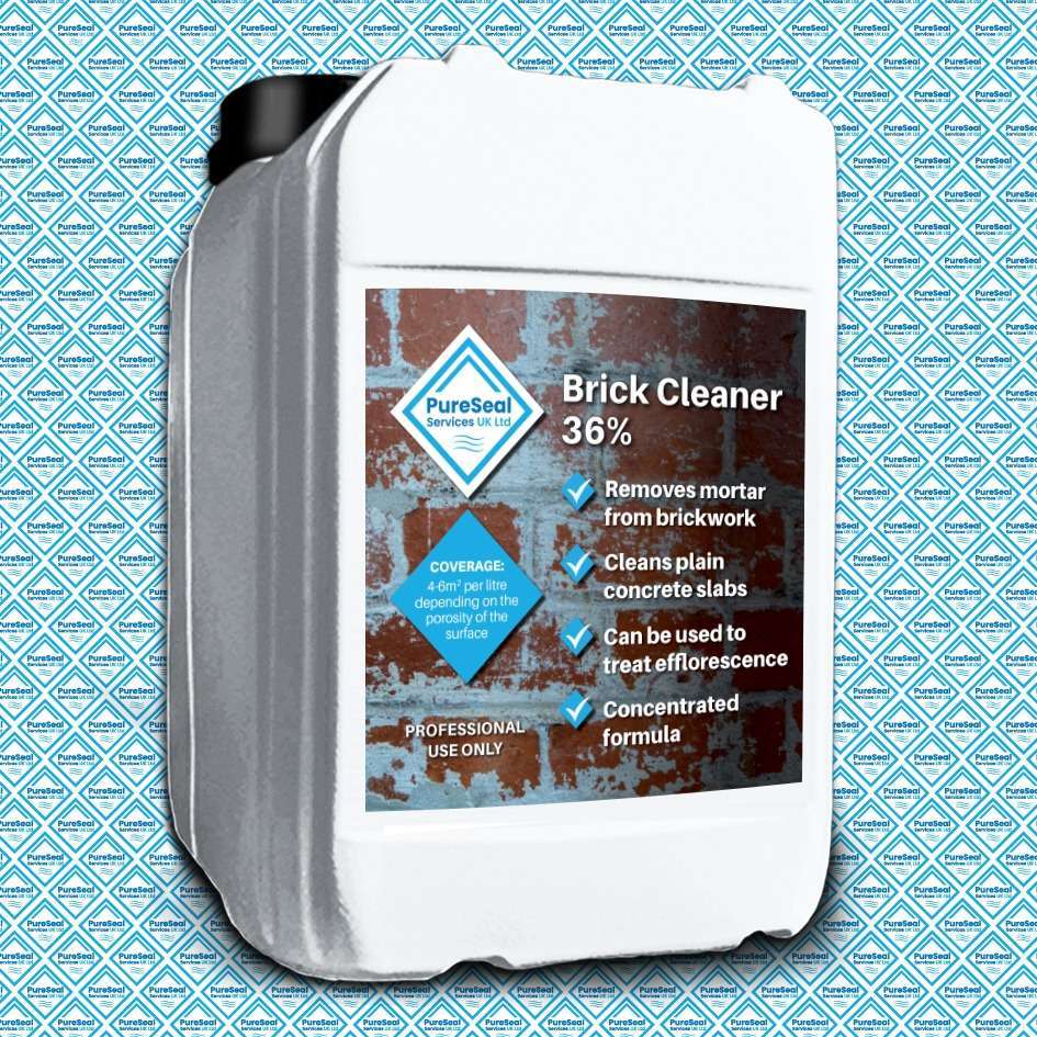 PureSeal Premium Hydrochloric Acid 36 3 x 20 Litres Efflorescence