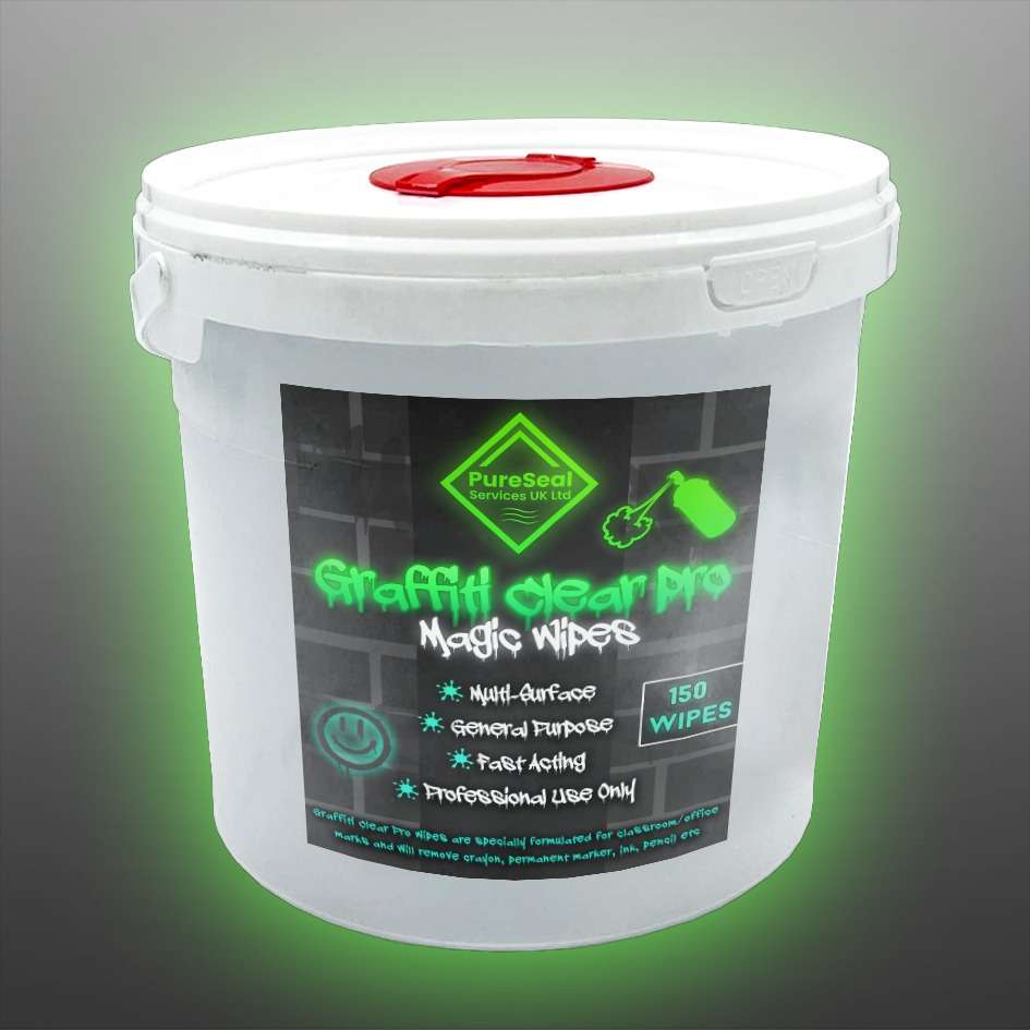 Magic Heavy Duty Paint & Graffiti Remover Wipes - 70 Dual-Sided Industrial Cleaning Sheets