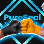 Diamond textured gloves